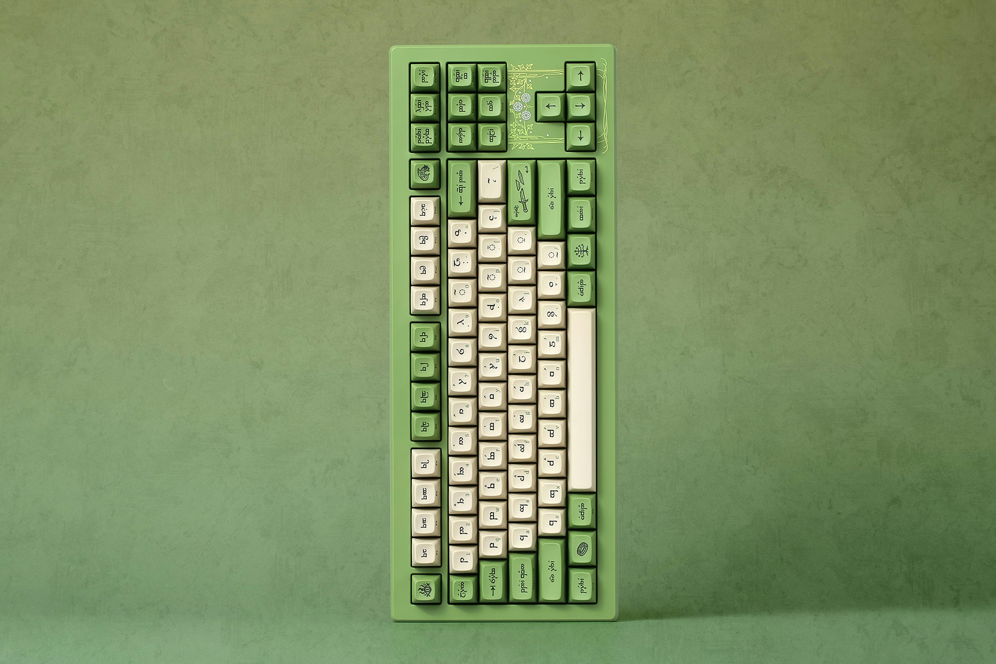 Drop + The Lord of the Rings™ Elvish CSTM80 Keyboard Mechanical